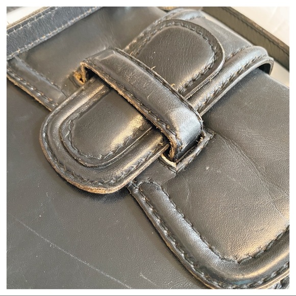 VINTAGE - MINI LEATHER SATCHEL BAG - Picture 3 of 10